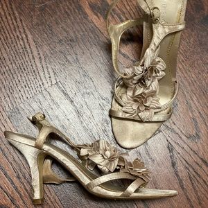 READY TO SHIP - Pesaro Champagne Heels - Size 6